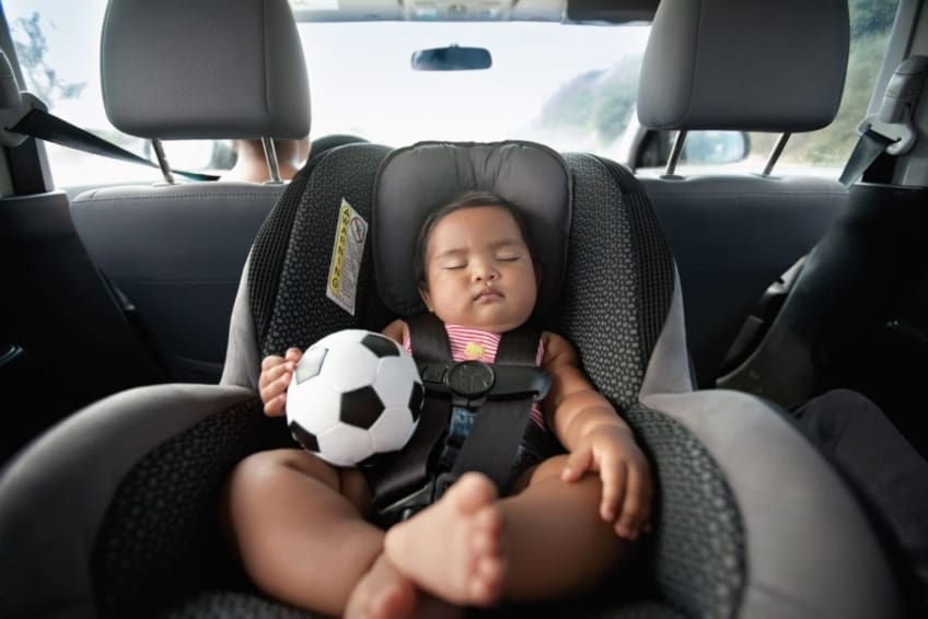 Baby in car seat